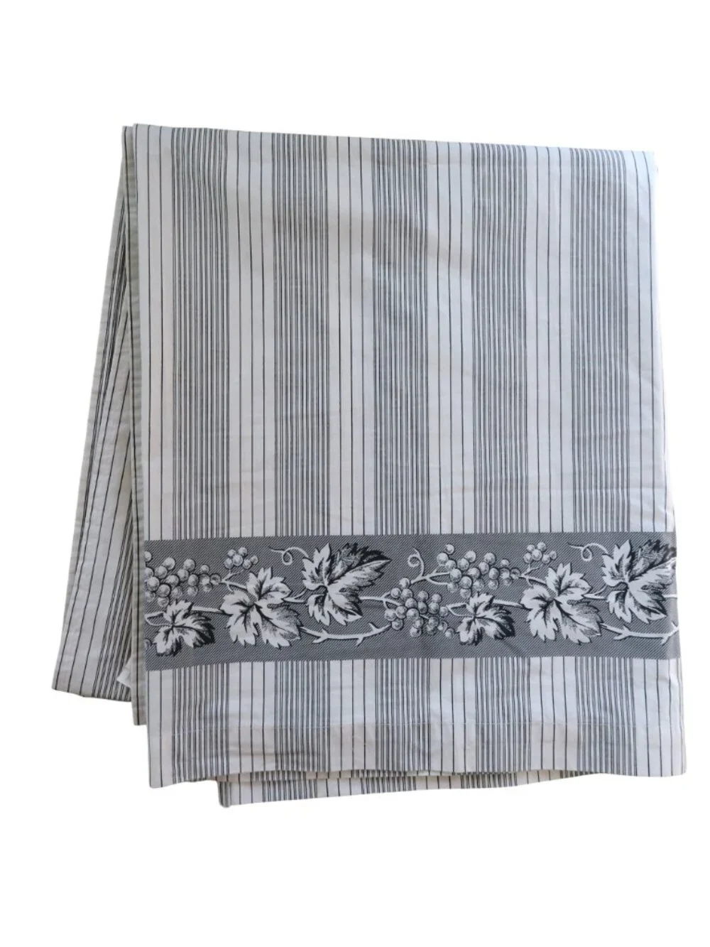 Vintage Martha Stewart Everyday Full Flat Sheet Standard Pillowcase Set Striped